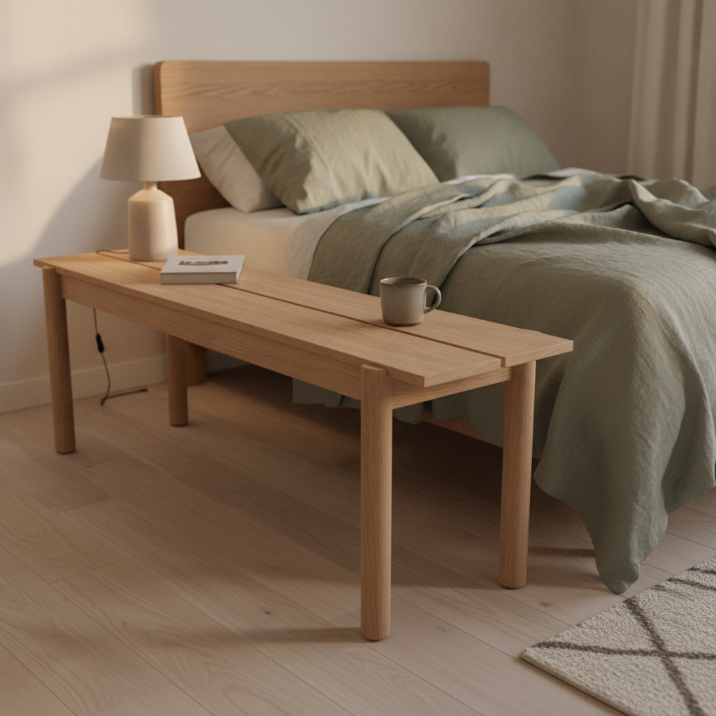 Linear sittebenk fra Muuto