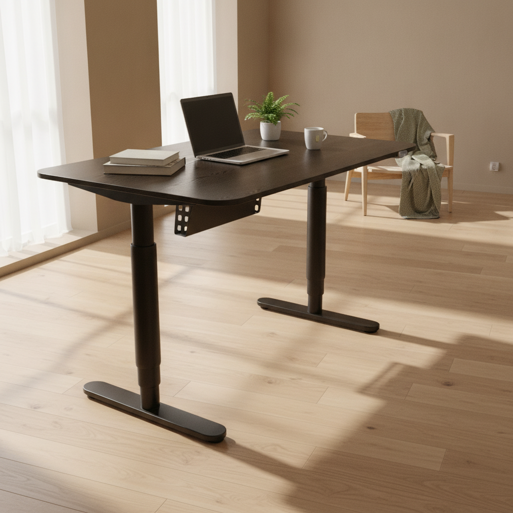 (120x80) IKEA BEKANT el hev/senk i svart