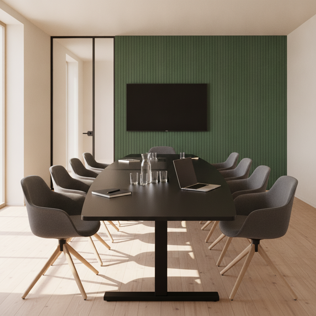 (420x120) Narbutas T-Easy møteromsbord i svart