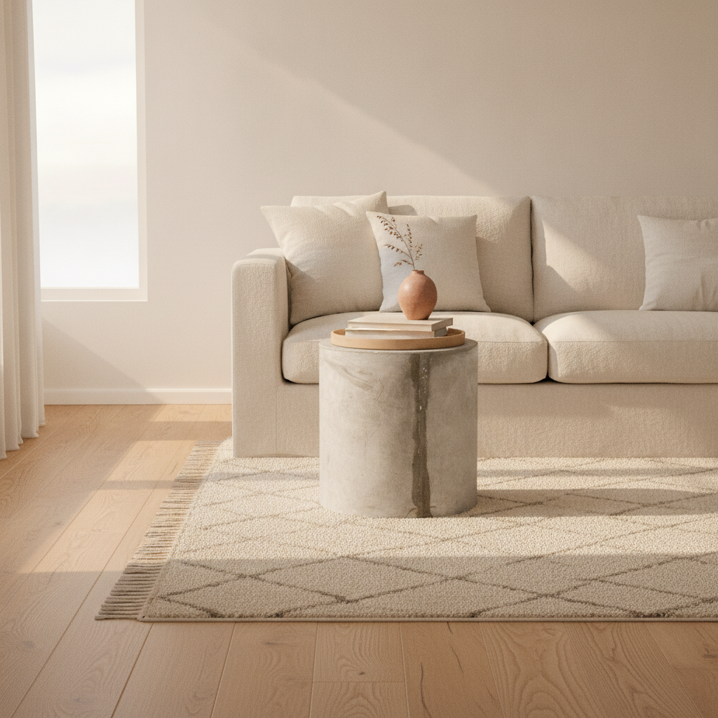(37x37) Granit sofabord i beige