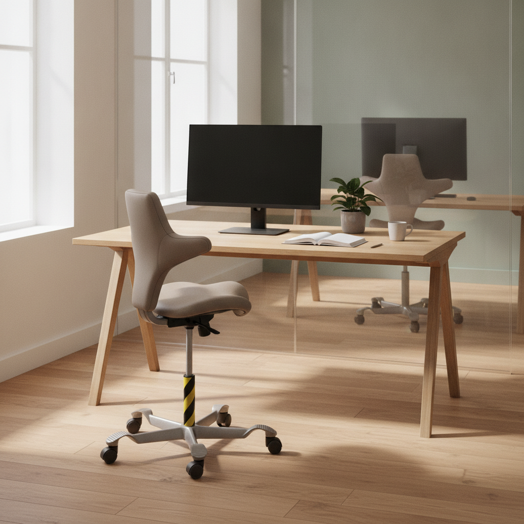 Capisco 8106 kontorstol fra HÅG i beige