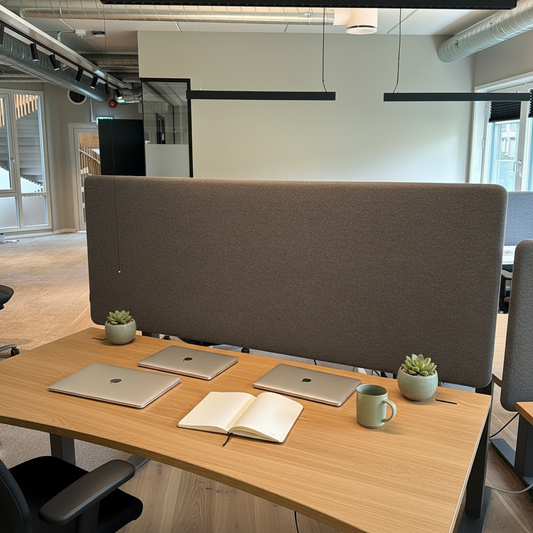 (160x66) Götessons bordskjerm i grå