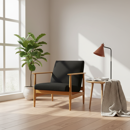 IKEA EKENÄSET lenestol i fargen sort