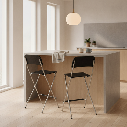 FRANKLIN barstol fra IKEA i svart, sammenleggbar