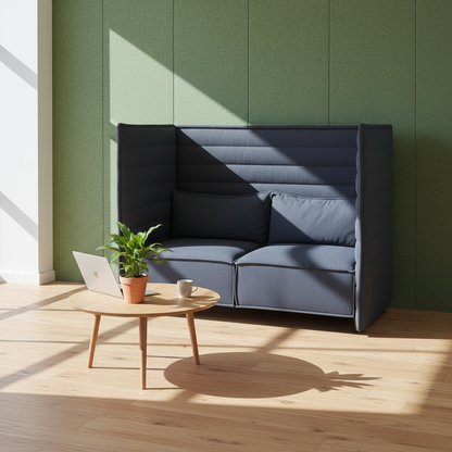 Vitra Alcove Highback sofa i grå