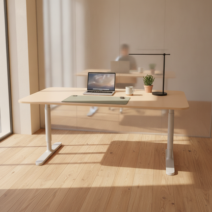 (160x80) IKEA Bekant skrivebord i hvit