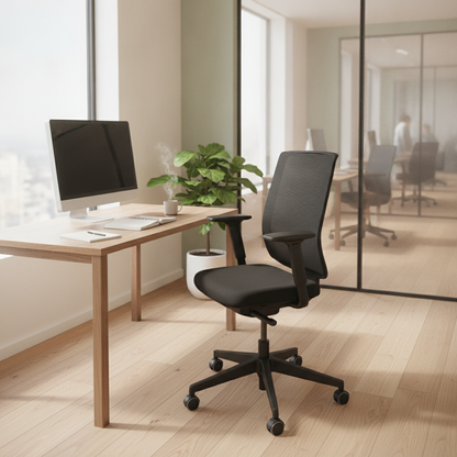 Reply Air kontorstol fra Steelcase L i svart