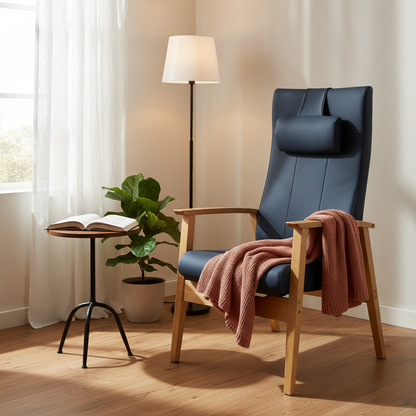 Zeta, høy stol laminat, trinnløs regulering, bjørk