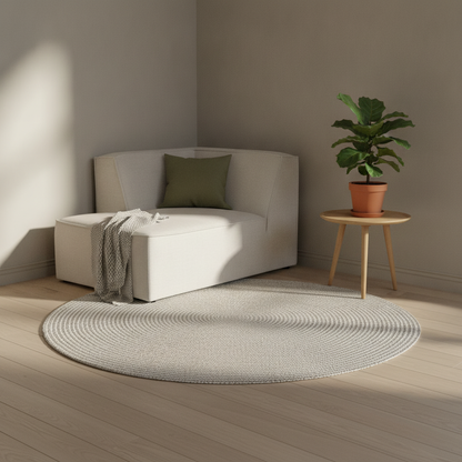 Isa Modul hjørne natur 2-seter sofa fra Kid, slitesterkt tekstil