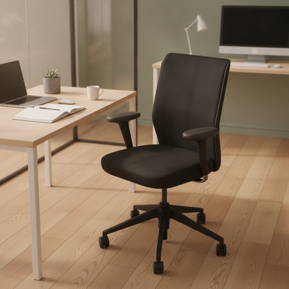 ID Mesh kontorstol fra Vitra i svart, justerbare armlener