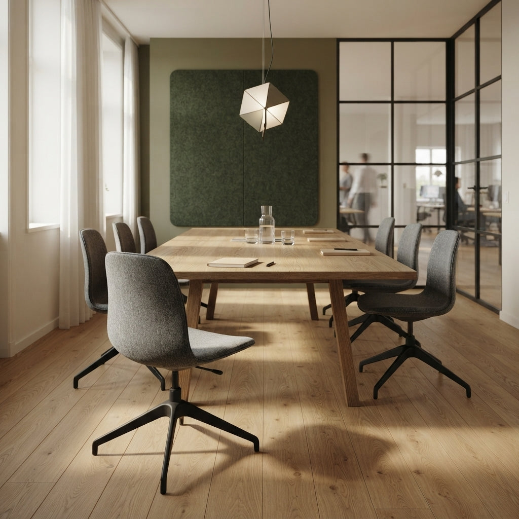 LÅNGFJÄLL konferansestol fra IKEA i grå, stoffsete