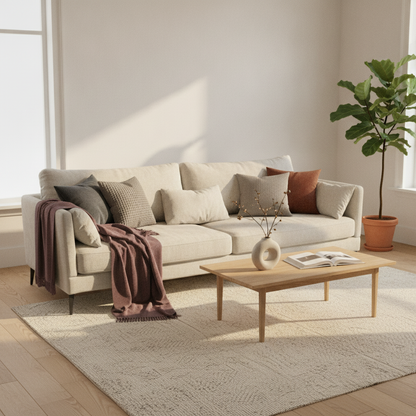 Andorra Sofa fra ARTWOOD i lys grå, velur