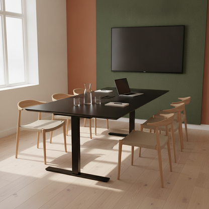 (120x80) Dencon møtebord i svart