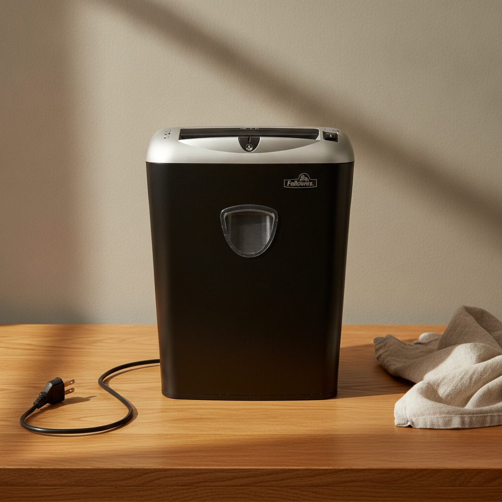 Makuleringsmaskin fra Fellowes i svart