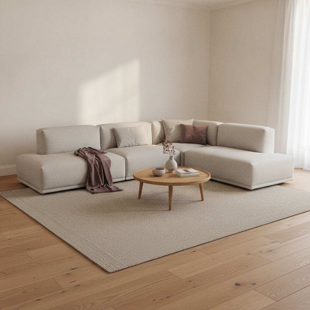 Connect Hjørnesofa fra Muuto i lys grå, åpen ende venstre