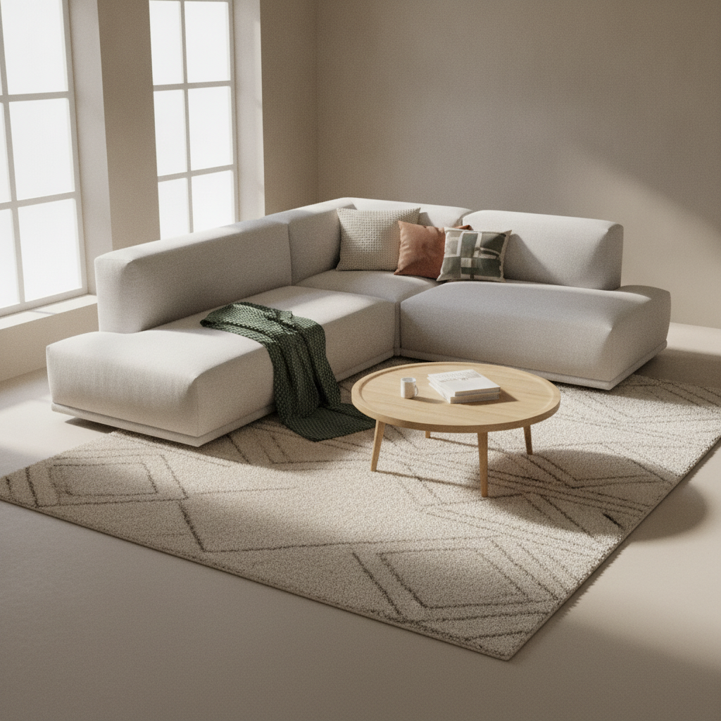 Connect Hjørnesofa fra Muuto i lys grå, åpen ende venstre
