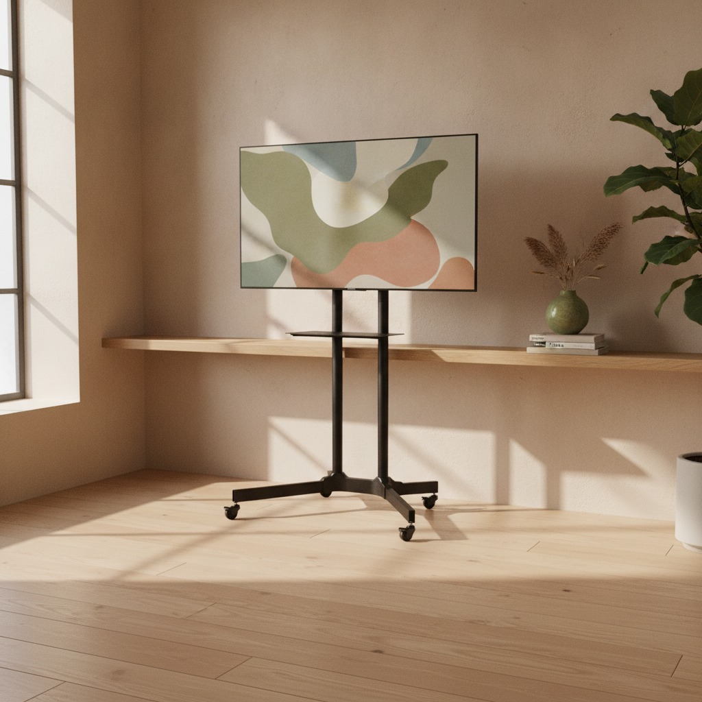 TV-stativ, hjul