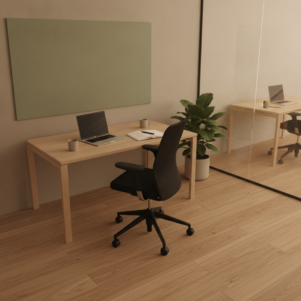 ID Mesh kontorstol fra Vitra i svart, nettrygg med armlener