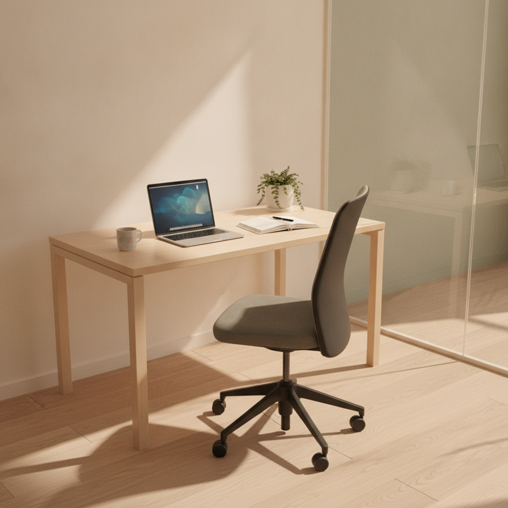 ID Mesh kontorstol fra Vitra i grå, mesh rygg