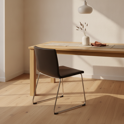 Bernhard stol fra IKEA i brun, skinn