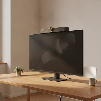 Maxhub UC S10 videobar, med høyttalermikrofon og fjernkontroll
