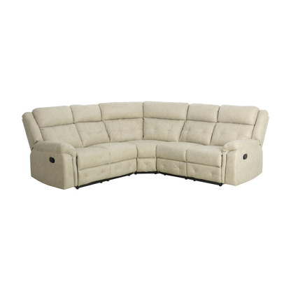 Minnesota Hjørnesofa fra A-Møbler i beige, recliner i begge ender
