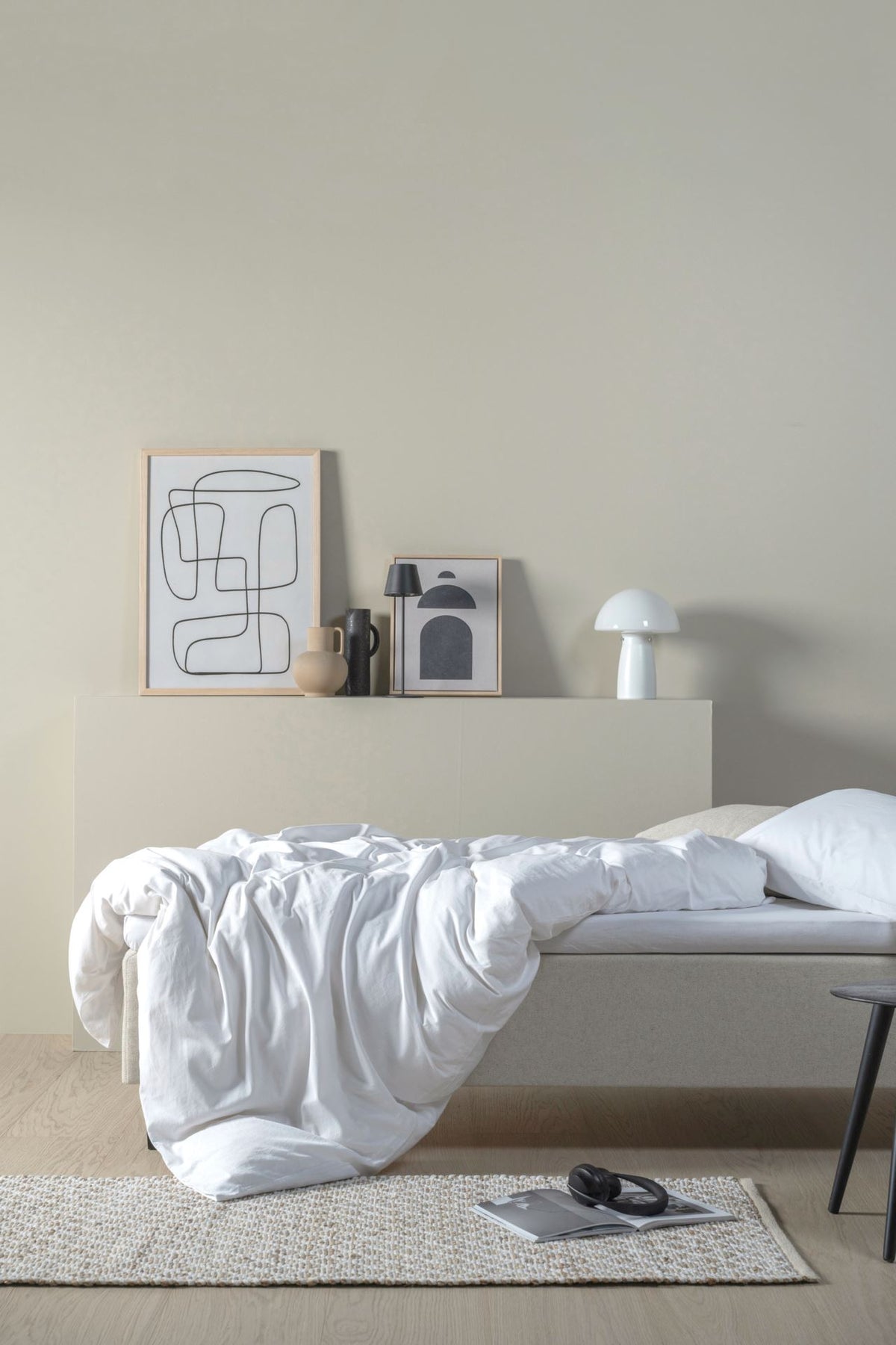 Duo Daybed, natur, 120x200 cm, med sofaputer