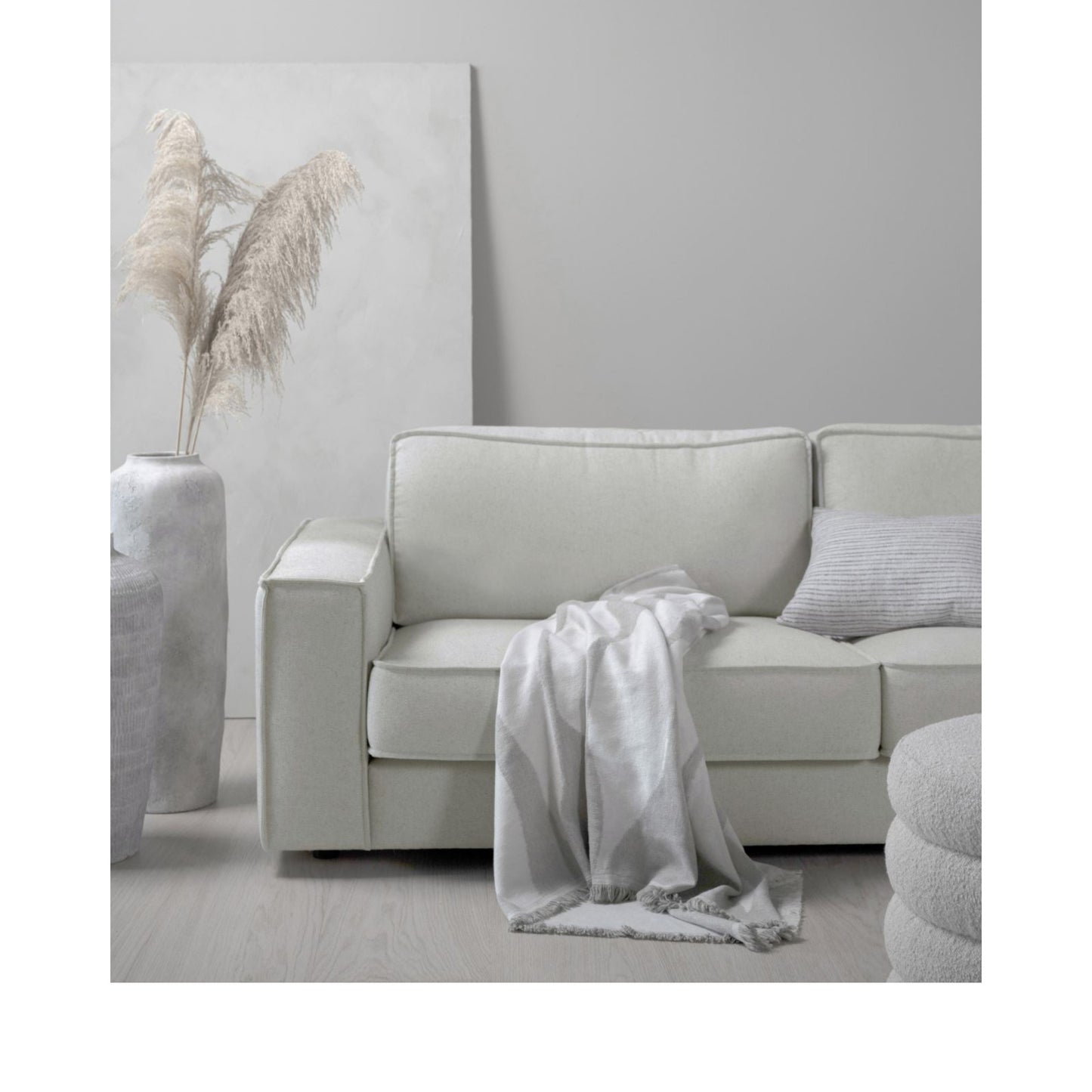 Ubrukt | Olivia 3 seter sofa natur - 222x95x79 cm