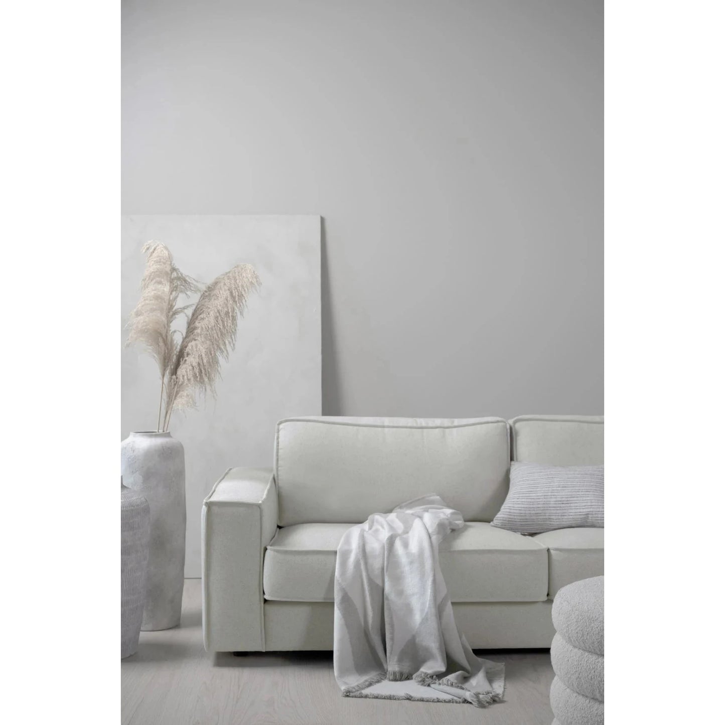 Olivia, Forms & Objects, 3 seter sofa natur - 222x95x79 cm