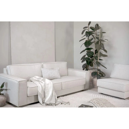 Olivia, Forms & Objects, 3 seter sofa natur - 222x95x79 cm