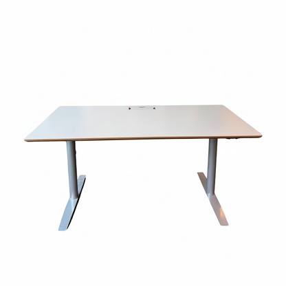 Elektrisk hev/senk skrivebord, grå, 160x80 cm