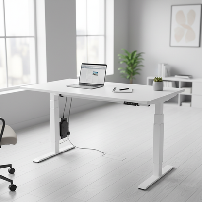 Bordplate 140x80 cm, hvit