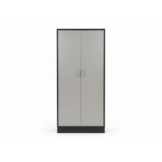 Høyt skap fra Svenheim, sort/grå