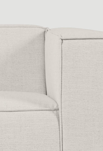 Isa modulsofa fra Kid i beige, 1,5-seter, armlene høyre