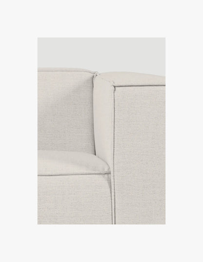 Isa Modulsofa 1,5 seter m/armlene høyre natur - 110x93x73 cm