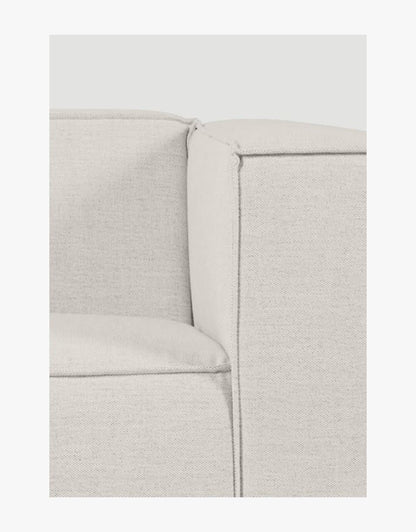 Isa Modulsofa 1,5 seter m/armlene høyre natur - 110x93x73 cm