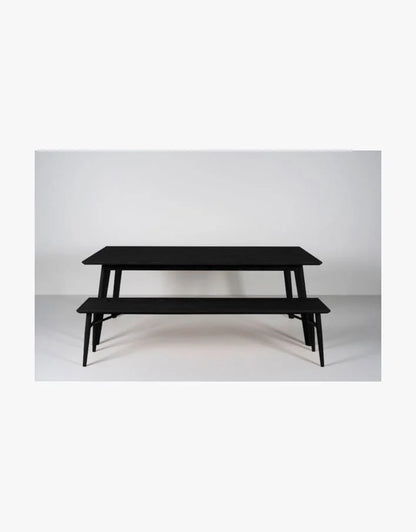 Nora spisebord i svart fra Kid - 100x200x75 cm