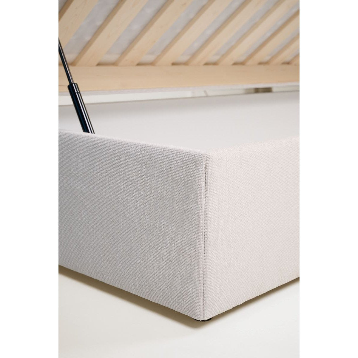 Odine seng med oppbevaring, beige, 120x200 cm