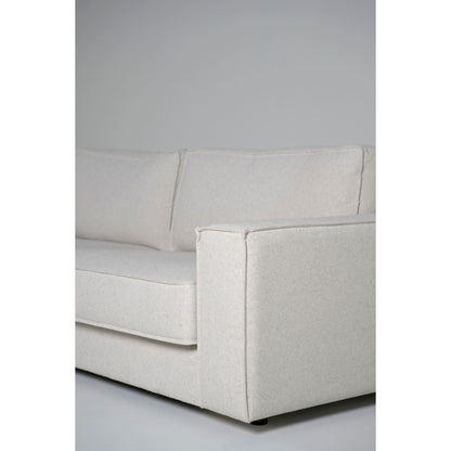 Olivia 3-seter sofa, naturlig tekstil, 222x95x79 cm