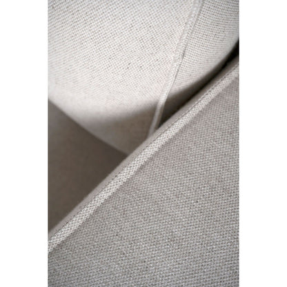 Olivia 3-seter sofa, naturlig tekstil, 222x95x79 cm
