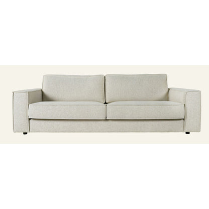 Olivia 3-seter sofa, naturlig tekstil, 222x95x79 cm