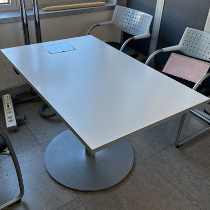 (120x75) møteromsbord i hvit