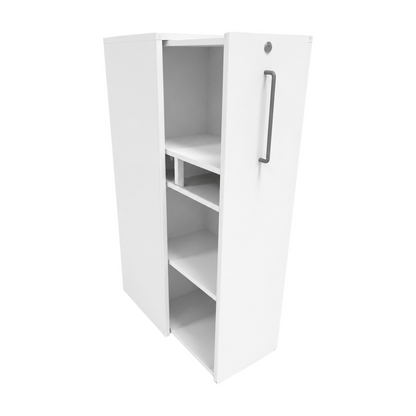 (40x80x128) Svenheim Titan skap i hvit