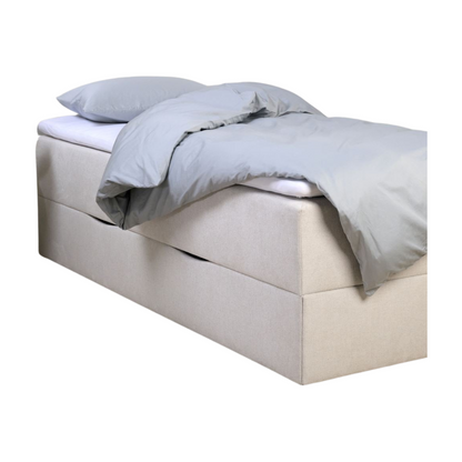 Odine seng med oppbevaring, beige, 120x200 cm