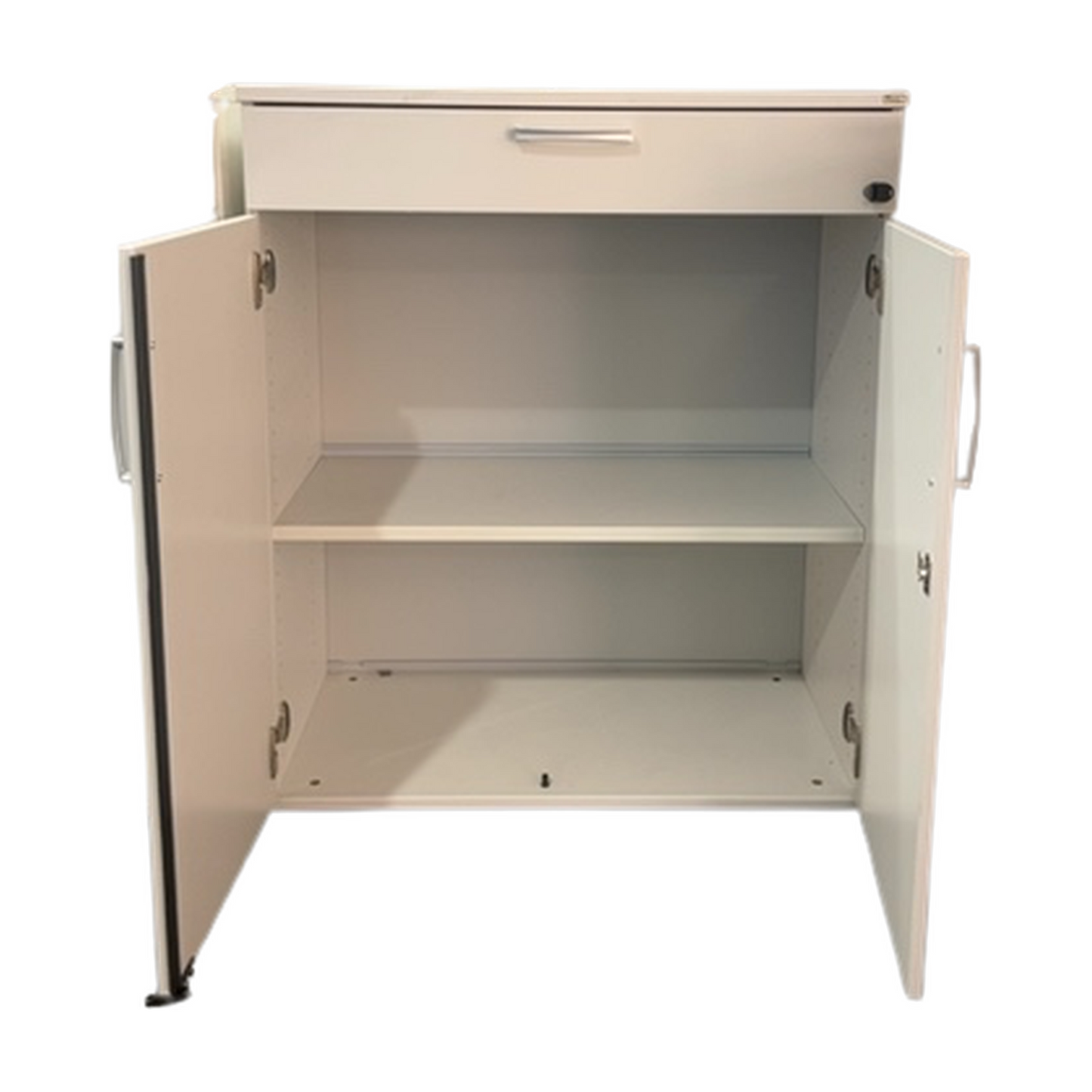 (80x40x98) Kinnarps E-serie skap i hvit