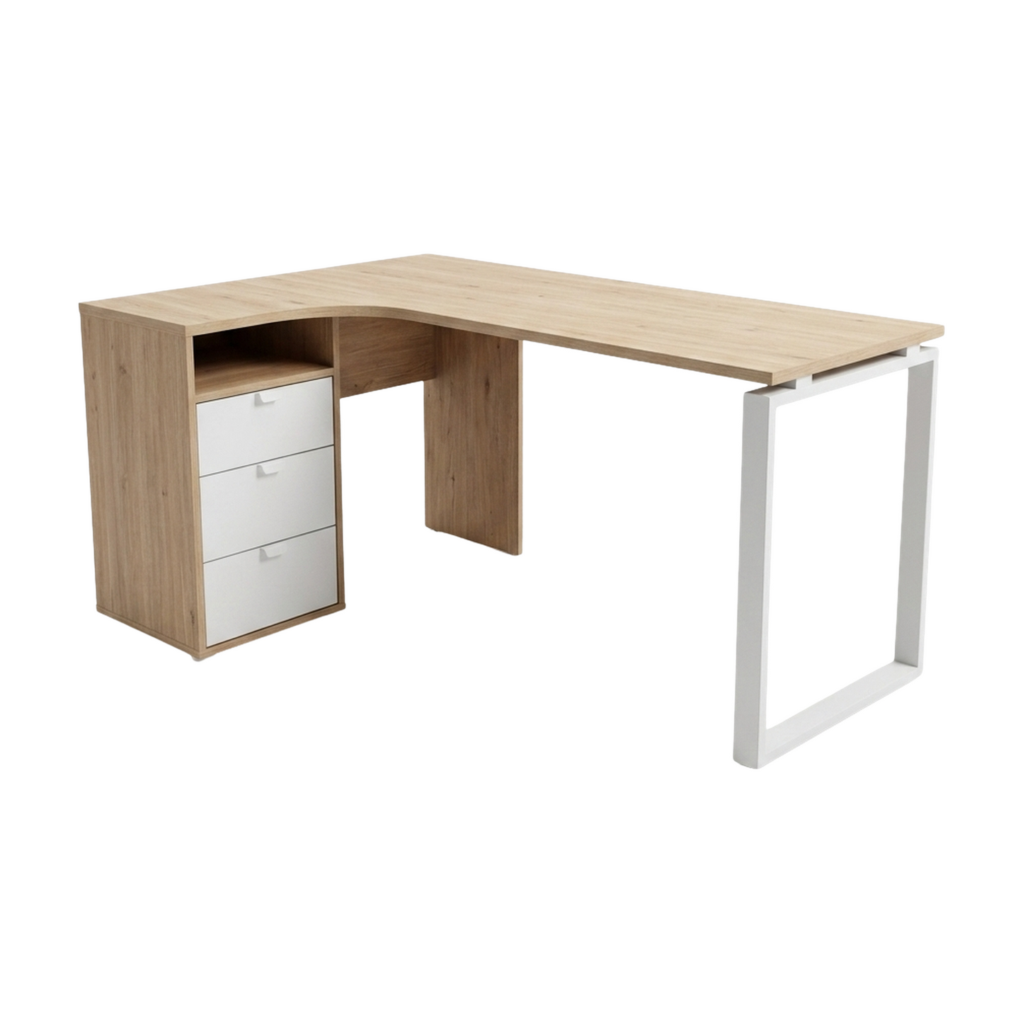 (150x100) Tvilum Fuction Plus skrivebord i lyst tre