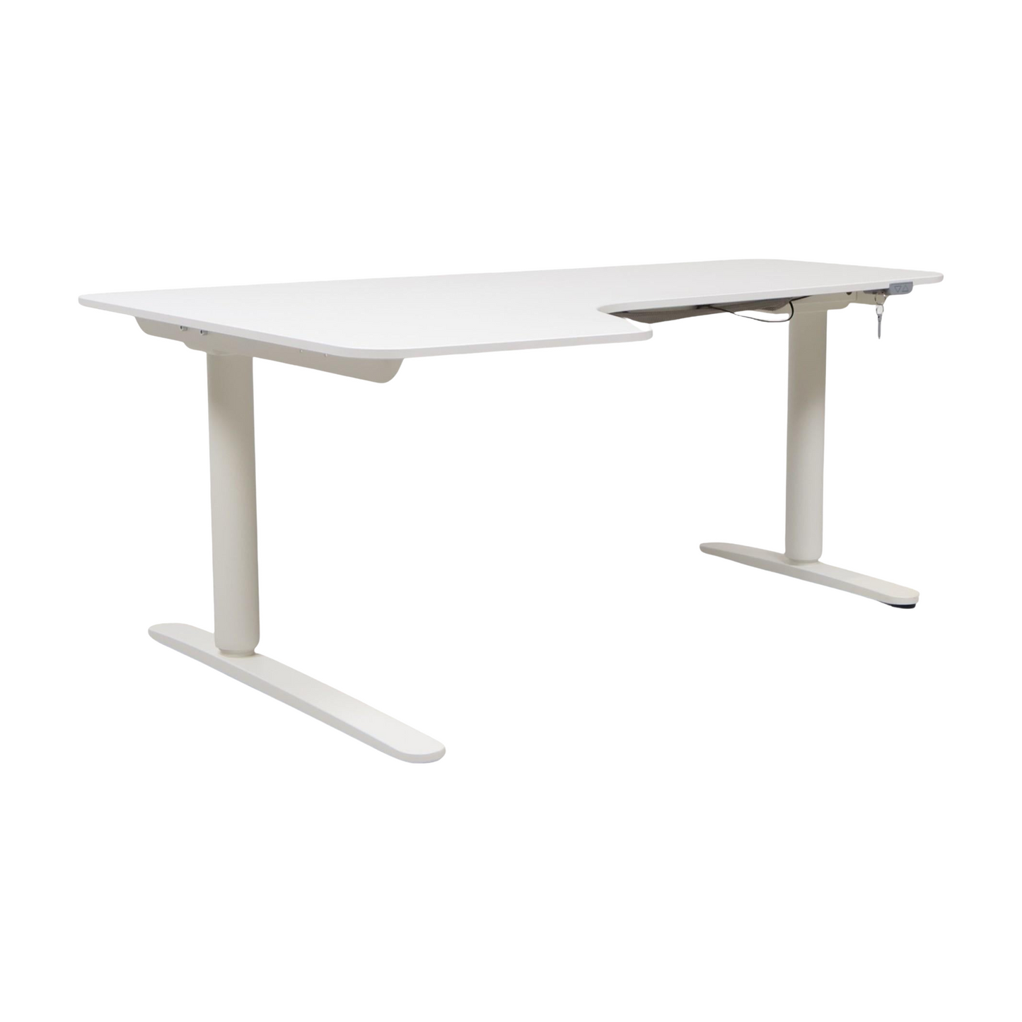 (160x110) IKEA Bekant el hev/senk i hvit