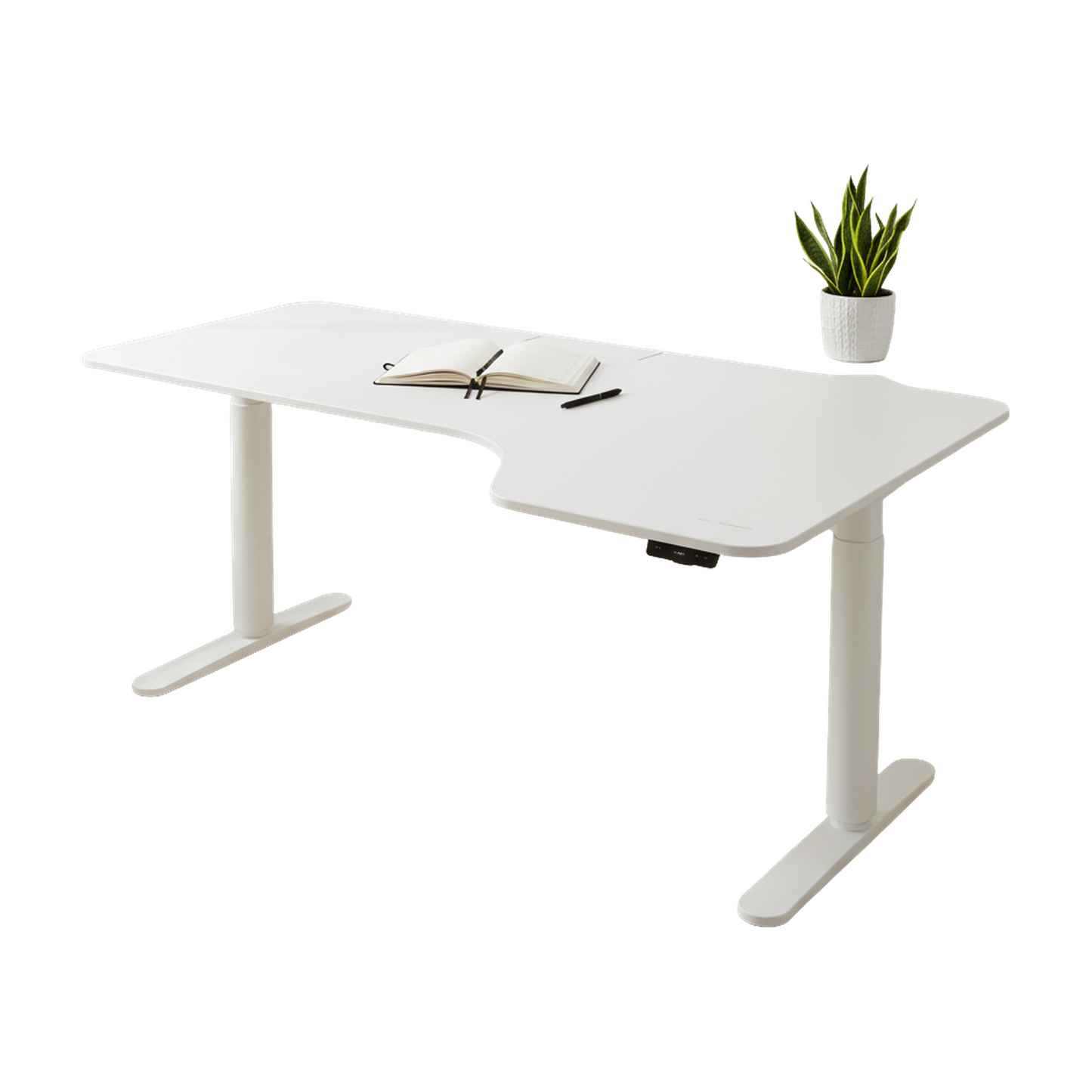 (160x110) IKEA Bekant el hev/senk i hvit