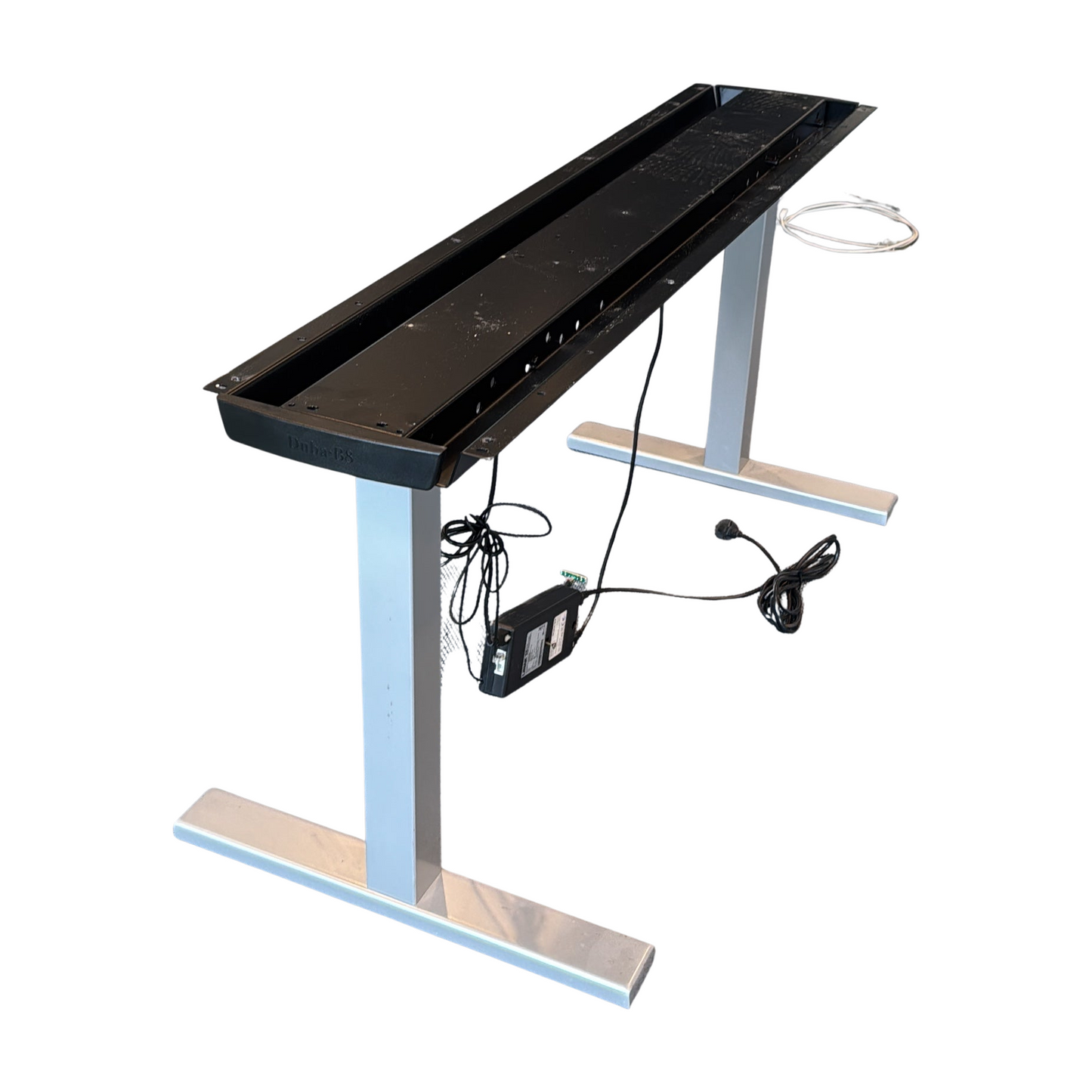 Duba B8 el hev/senk i grå, passende til 100-120cm bordplater