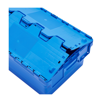 Plastkasse GAYLE, 79 l, L600 B400 H416 mm, blå fra AJ Produkter